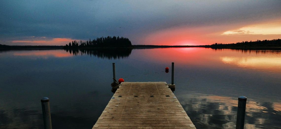 Lake at the golden hour